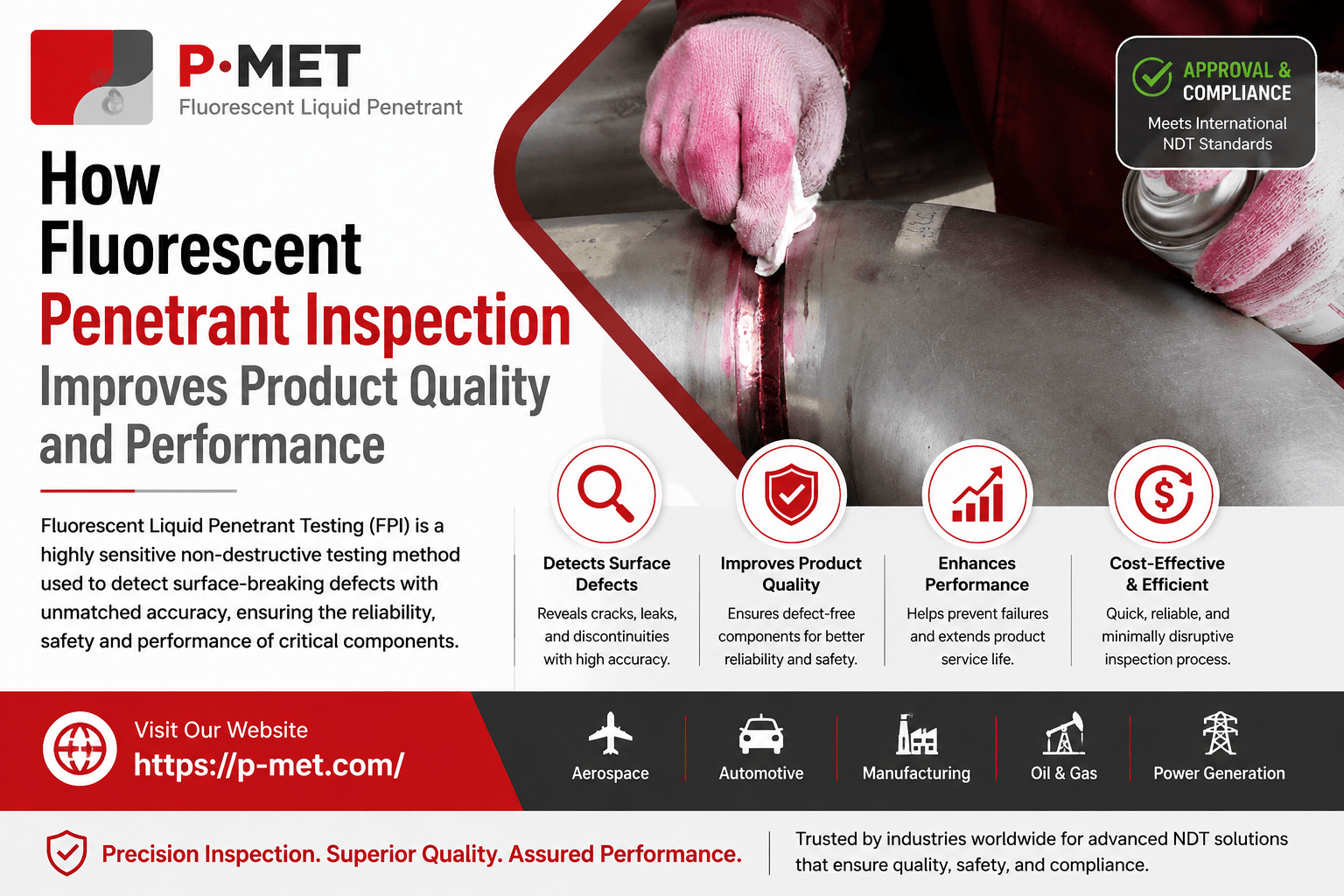 How Fluorescent Penetrant Inspection Improves Product Quality and Performance