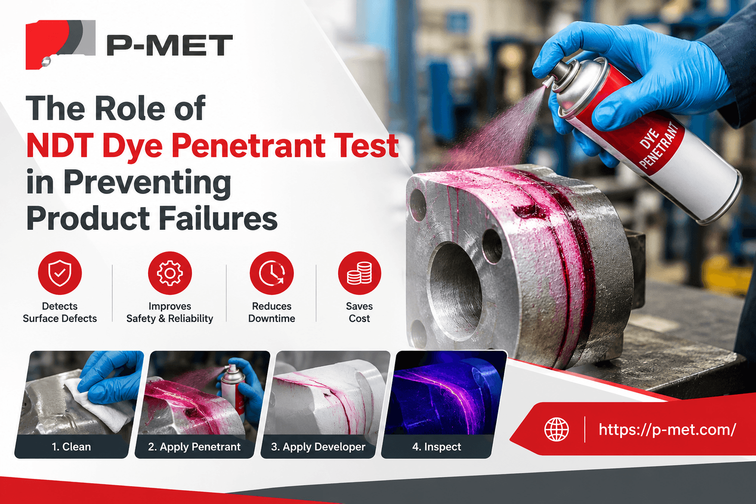 The Role of NDT Dye Penetrant Test in Preventing Product Failures